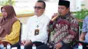 Pj Bupati Bantaeng Andi Abubakar Bersama Sekretaris Daerah Bantaeng H Abdul Wahab dan Seluruh Pimpinan OPD Kabupaten Bantaeng Mengikuti Coffee Morning di Halaman Kantor Bupati Bantaeng