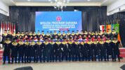 47 Personel Batalyon D Pelopor Satbrimob Polda Sulsel yang Resmi Diwisuda Sebagai Sarjana di Universitas Mega Buana Palopo