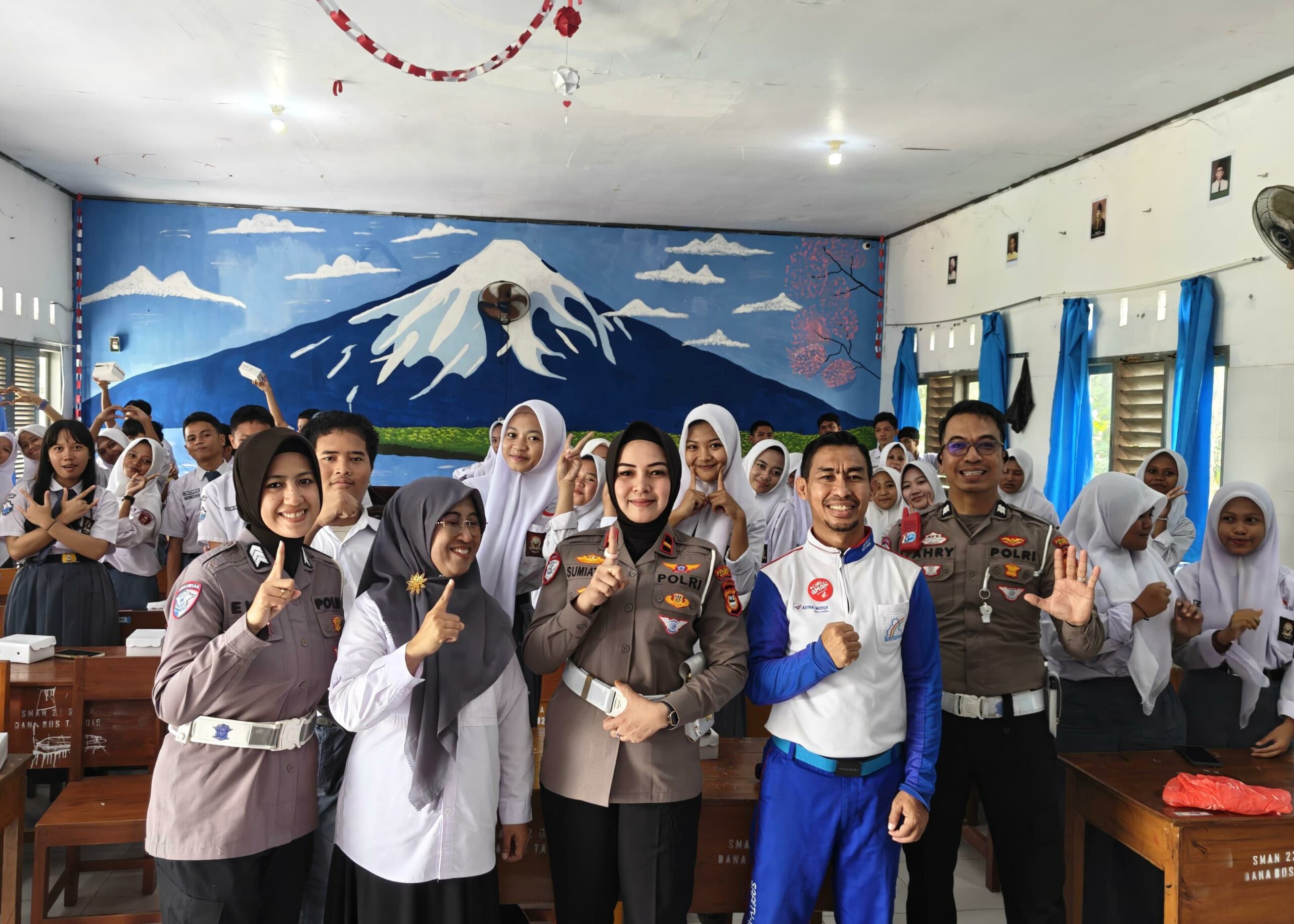 Polres Gowa Dukung Asmo Sulsel Bina Generasi Pelajar Jadi Pengendara Tertib dan Aman