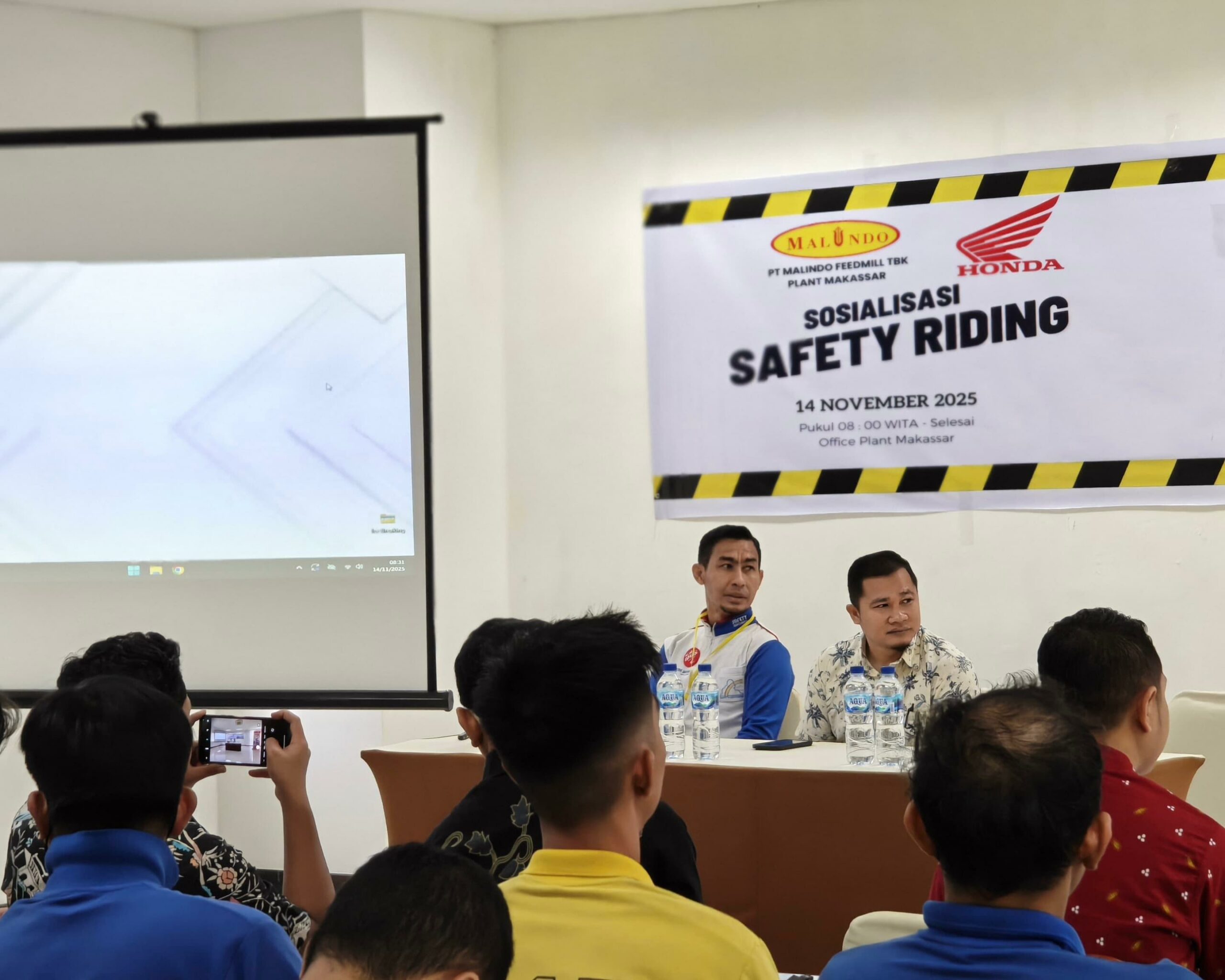 Asmo Sulsel Gelar Edukasi Safety Riding untuk 70 Karyawan PT Malindo Feedmill Tbk