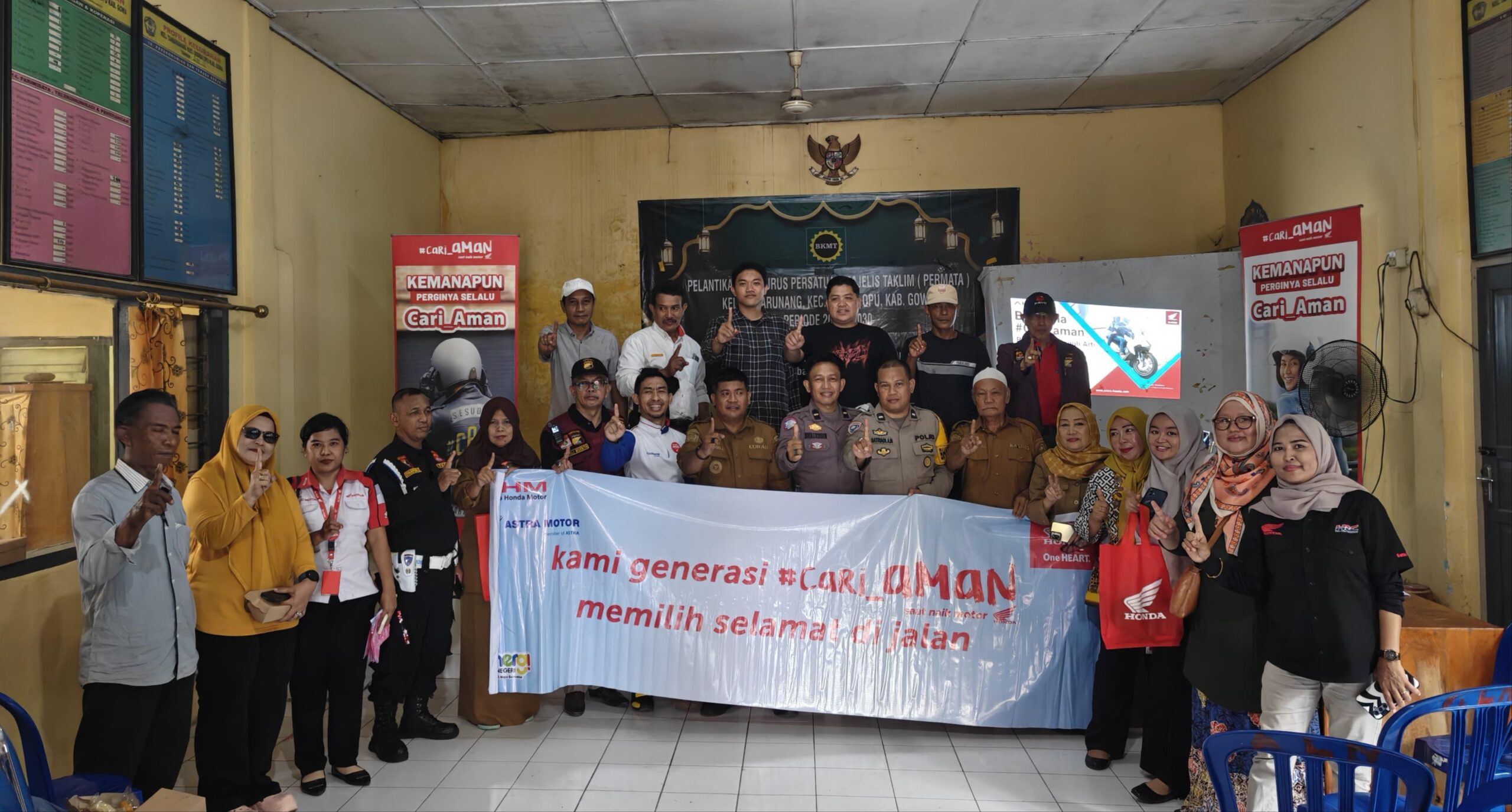 Asmo Sulsel Gandeng Pemerintah Kelurahan Tamarunang Kampanyekan Berkendara Aman